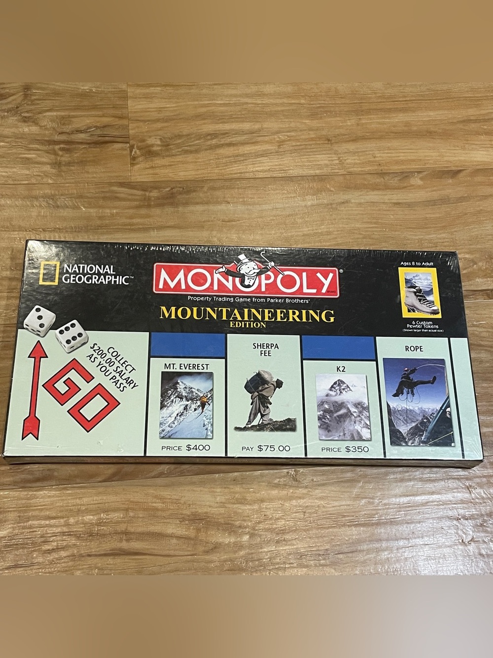 Vintage Monopoly National Geographic Mountaineering Edition 2001 Game Sealed